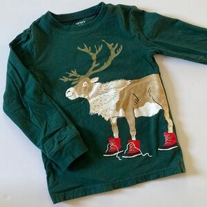 Carters Reindeer Long Sleeve Tee